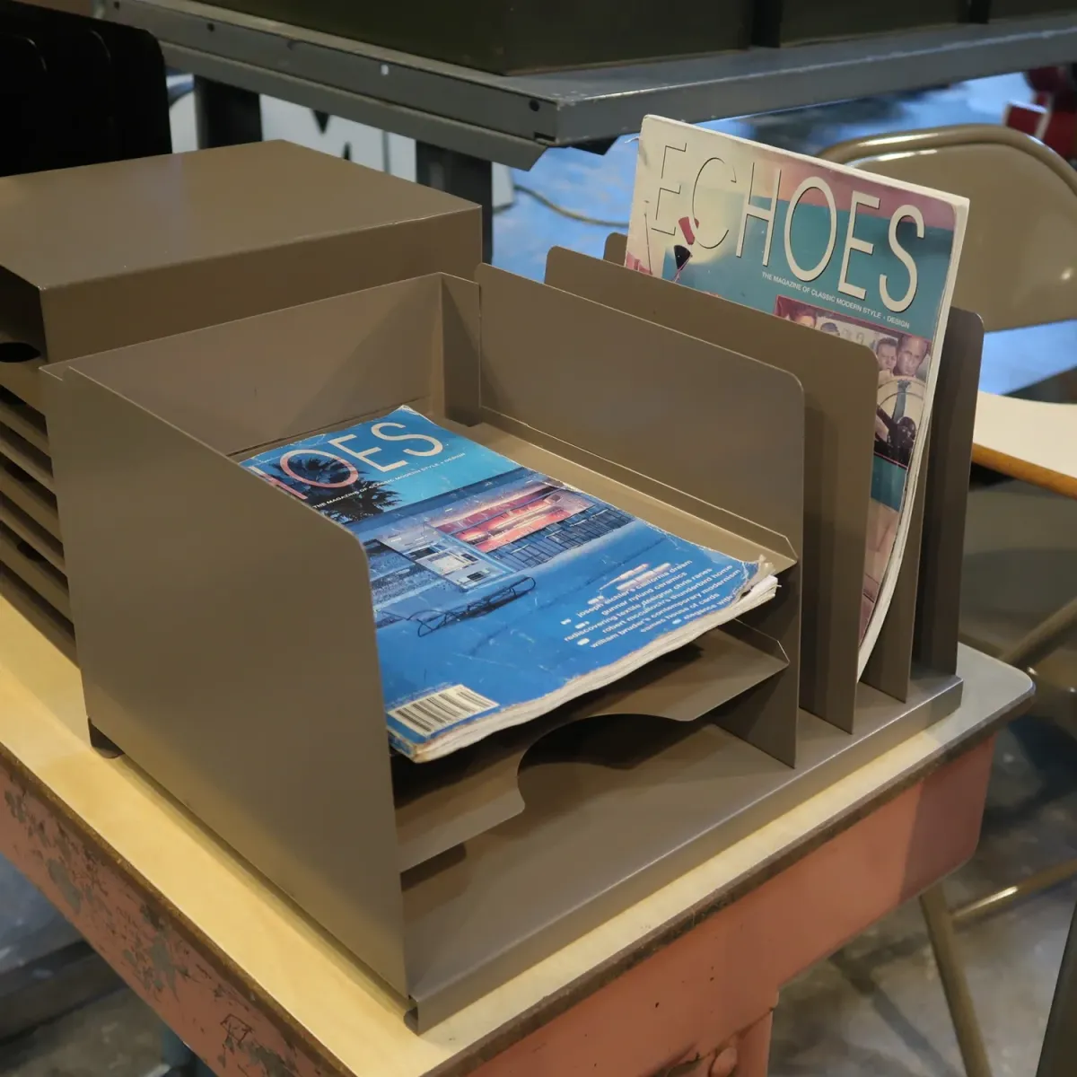 ビンテージ デスクオーガナイザー