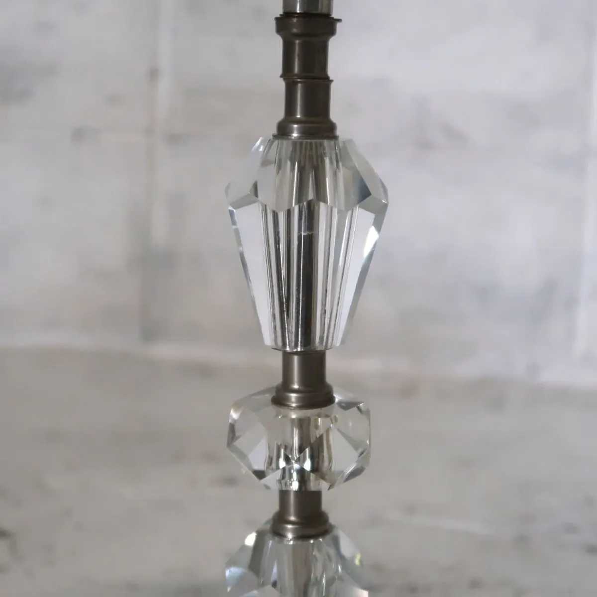 アンティーク ガラスベース テーブルランプ