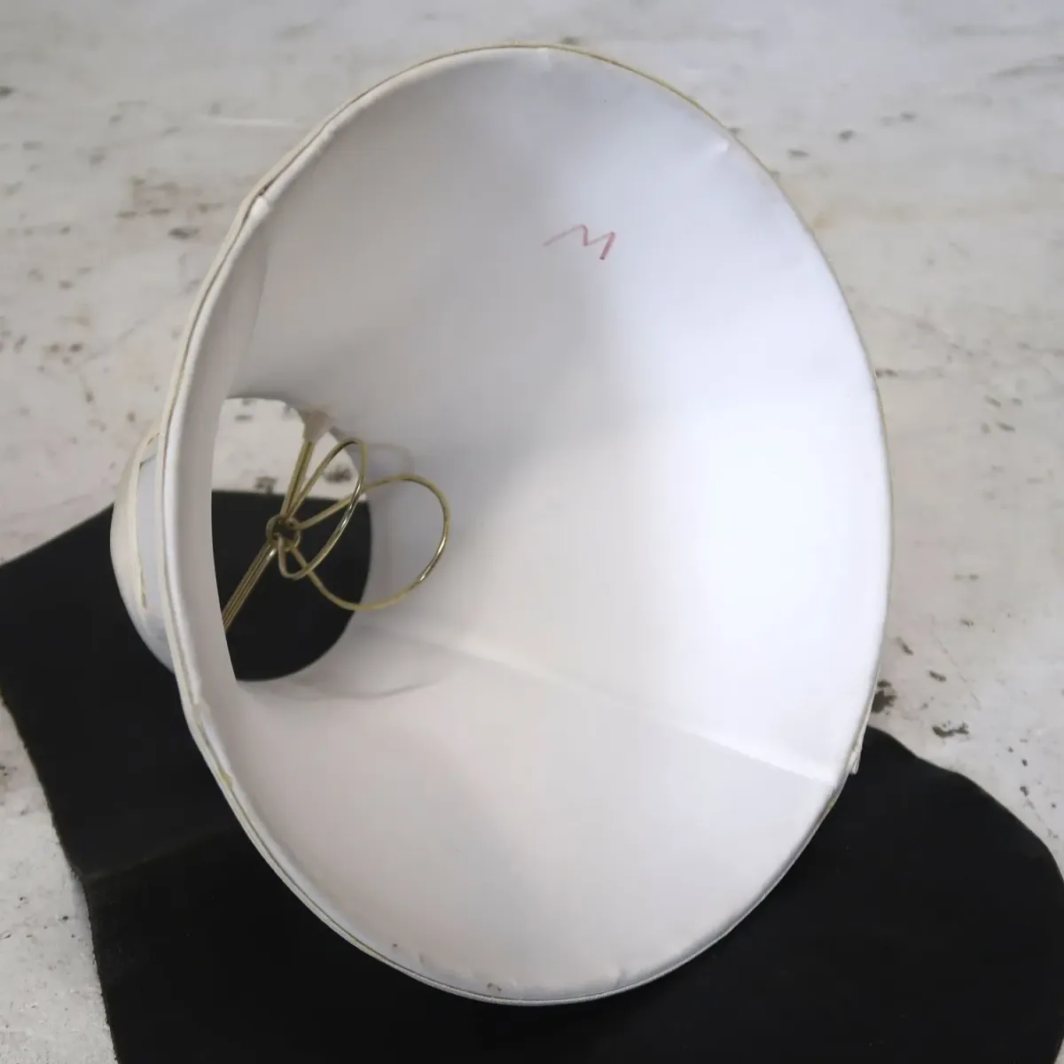 アンティーク ガラスベース テーブルランプ