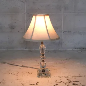 アンティーク ガラスベース テーブルランプ