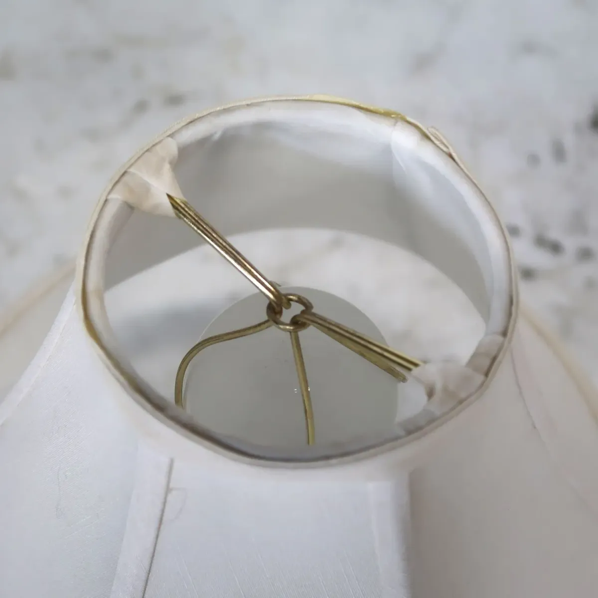 アンティーク ガラスベース テーブルランプ