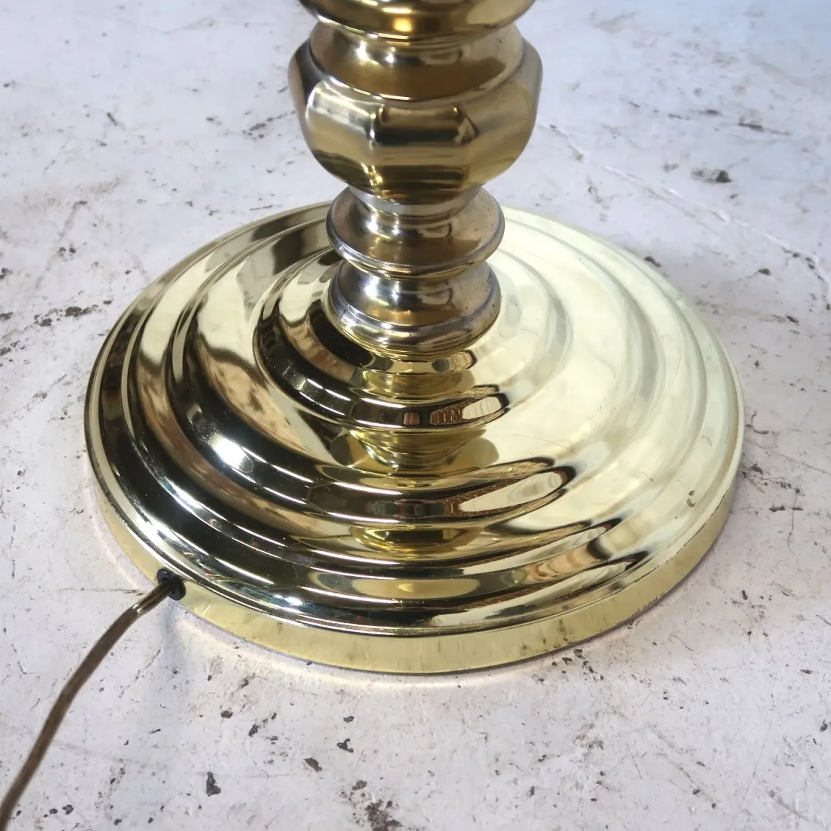 アンティーク ガラステーブル フロアランプ