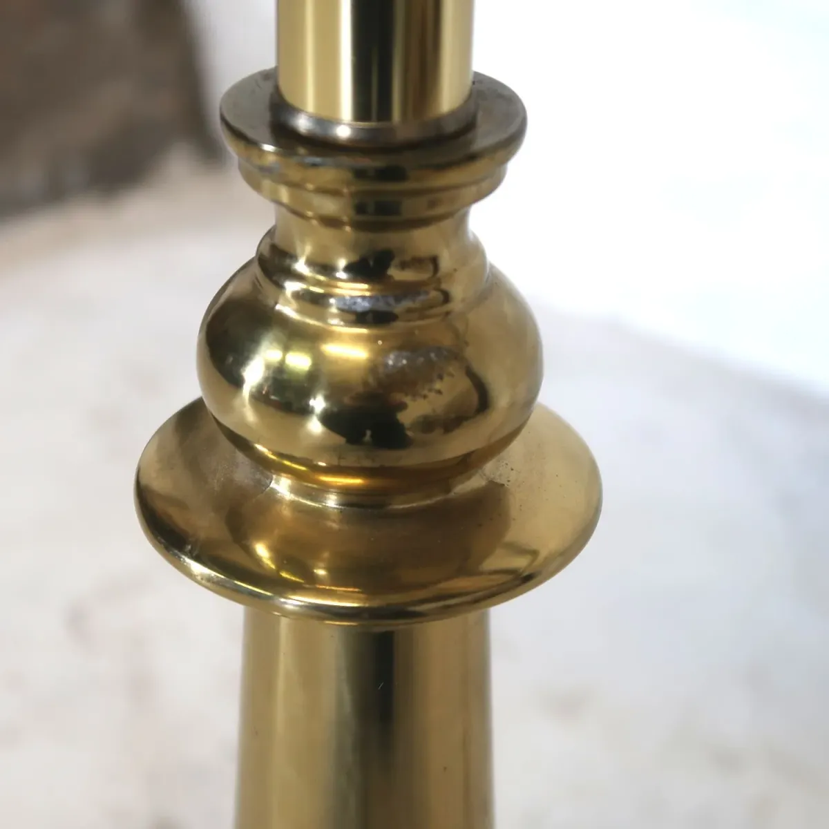 アンティーク ガラステーブル フロアランプ