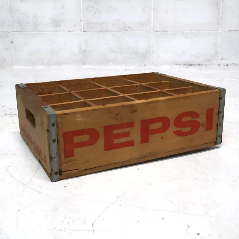 ペプシコーラ ビンテージ ウッドボックス