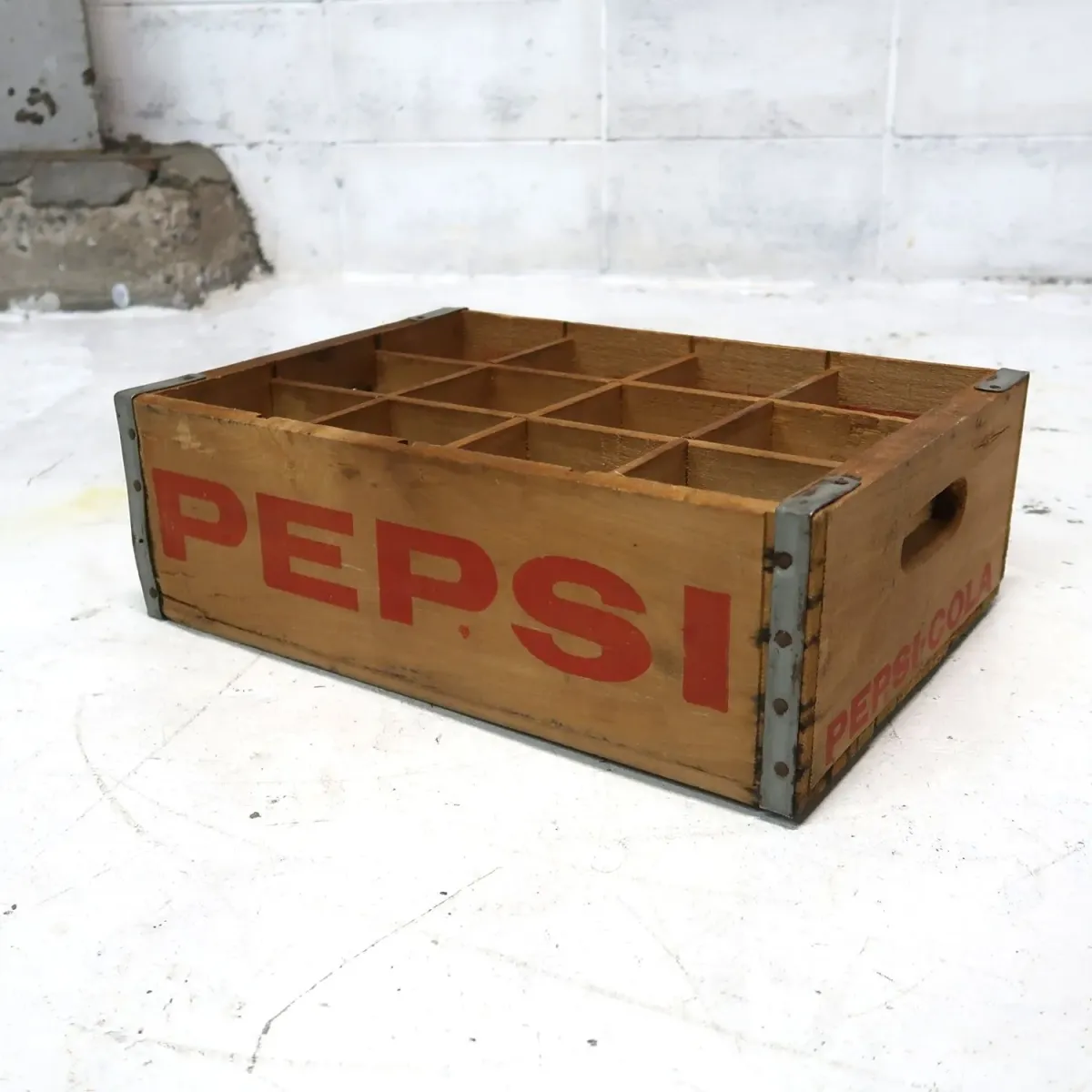 ペプシコーラ ビンテージ ウッドボックス