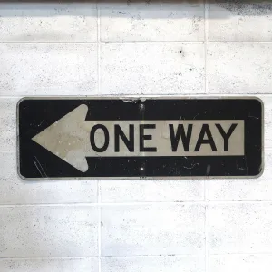 ONE WAY ビンテージ ロードサイン