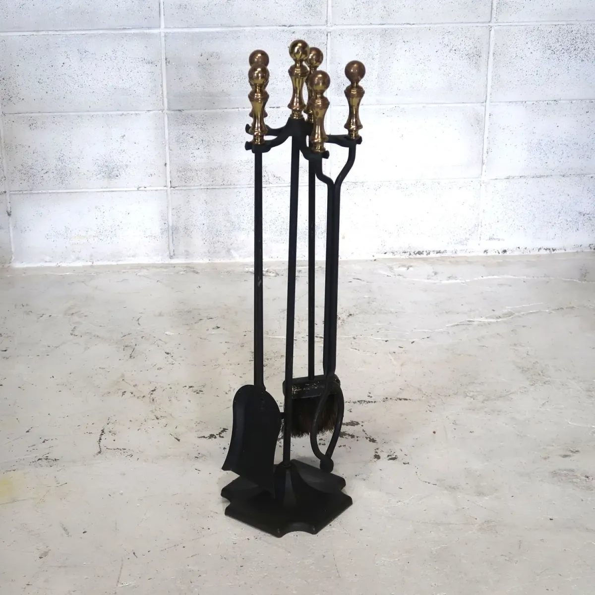 THE ADAMS CO. ビンテージ メタル ファイヤーツールセット