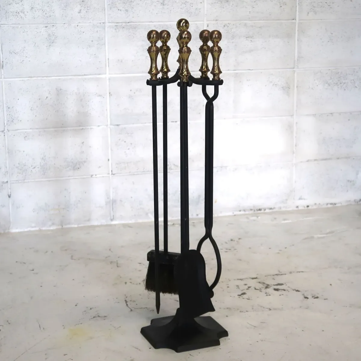 THE ADAMS CO. ビンテージ メタル ファイヤーツールセット