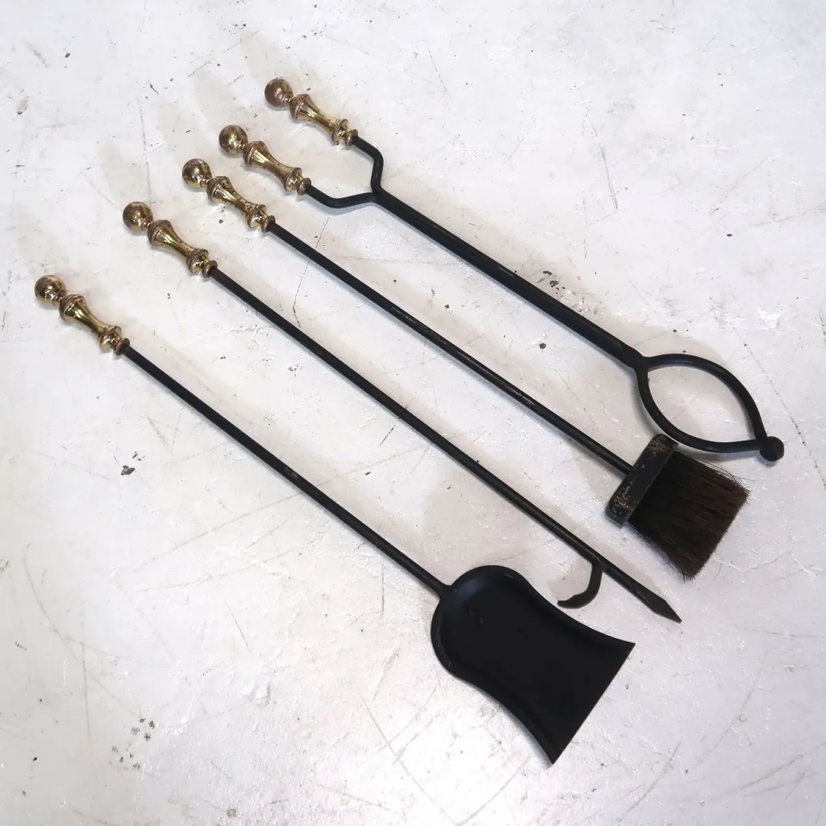 THE ADAMS CO. ビンテージ メタル ファイヤーツールセット