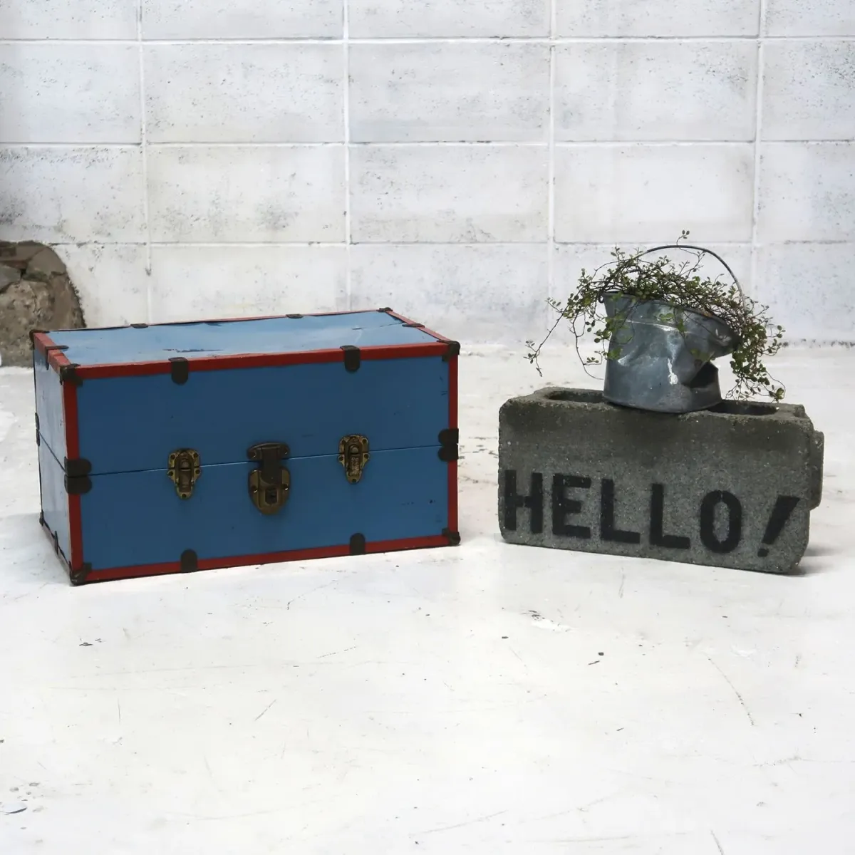 ビンテージ メタルトランク