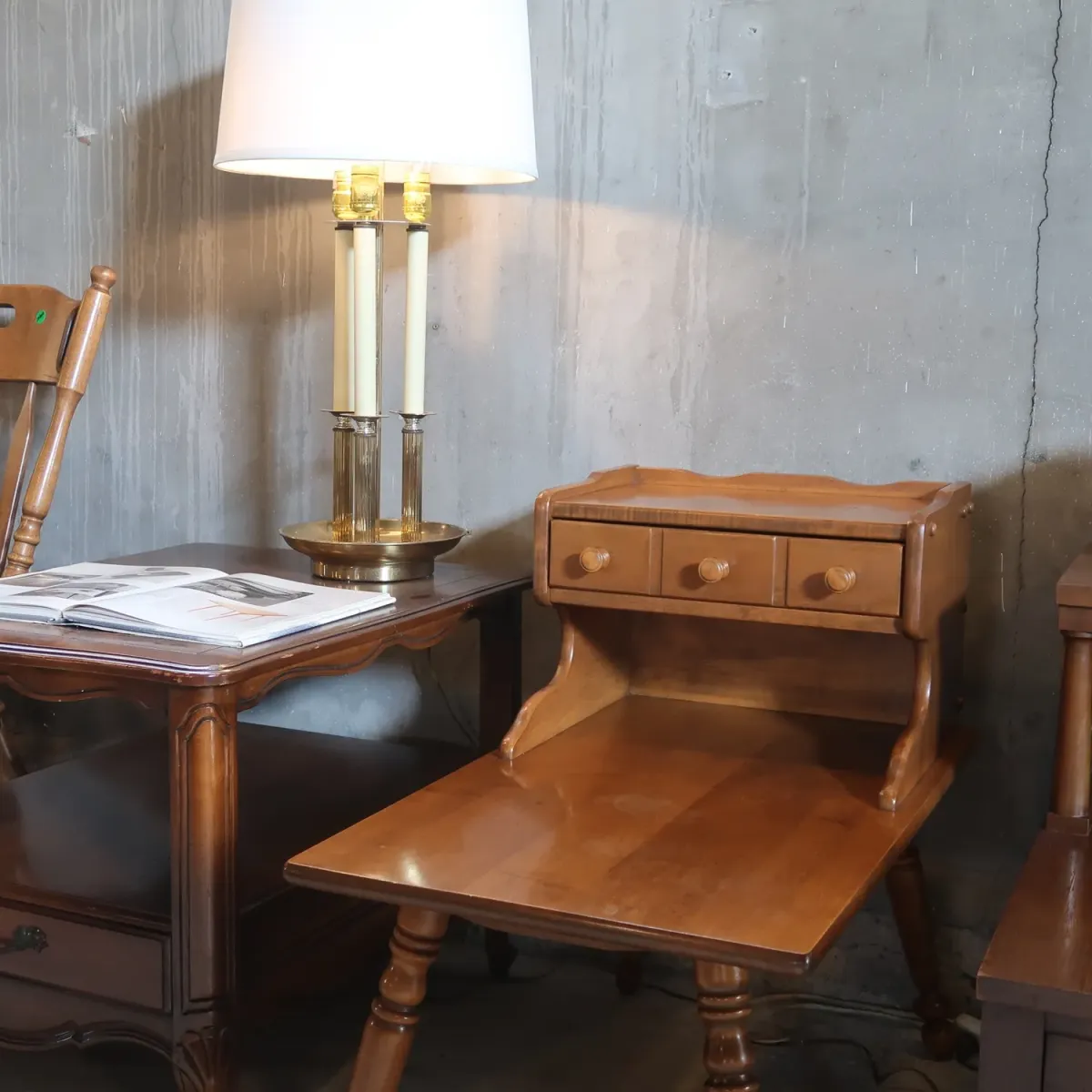 Baumritter アンティーク ステップエンドテーブル