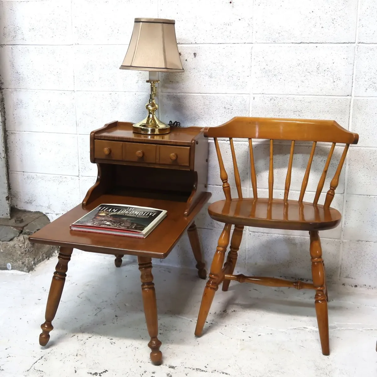 Baumritter アンティーク ステップエンドテーブル