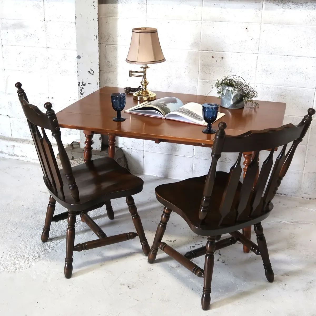 アンティーク バタフライ ダイニングテーブル