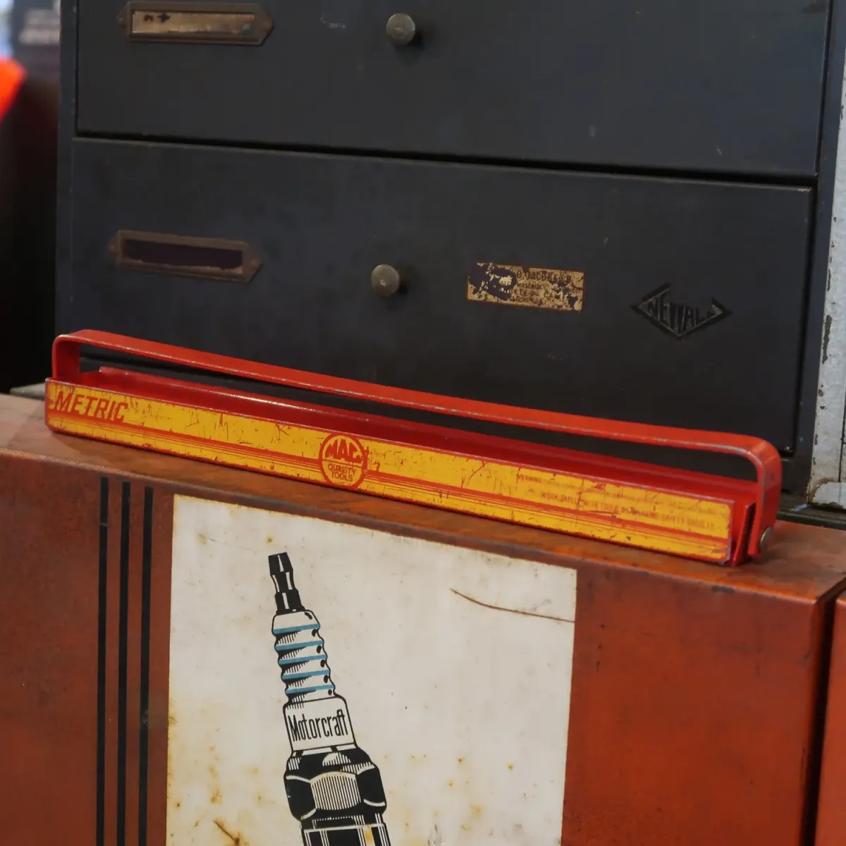 MAC TOOLS ビンテージ メタル ツールトレイ