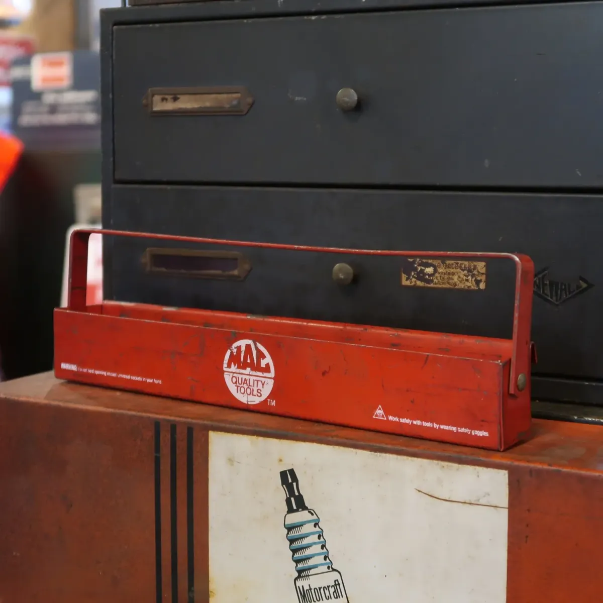 MAC TOOLS ビンテージ メタル ツールトレイ