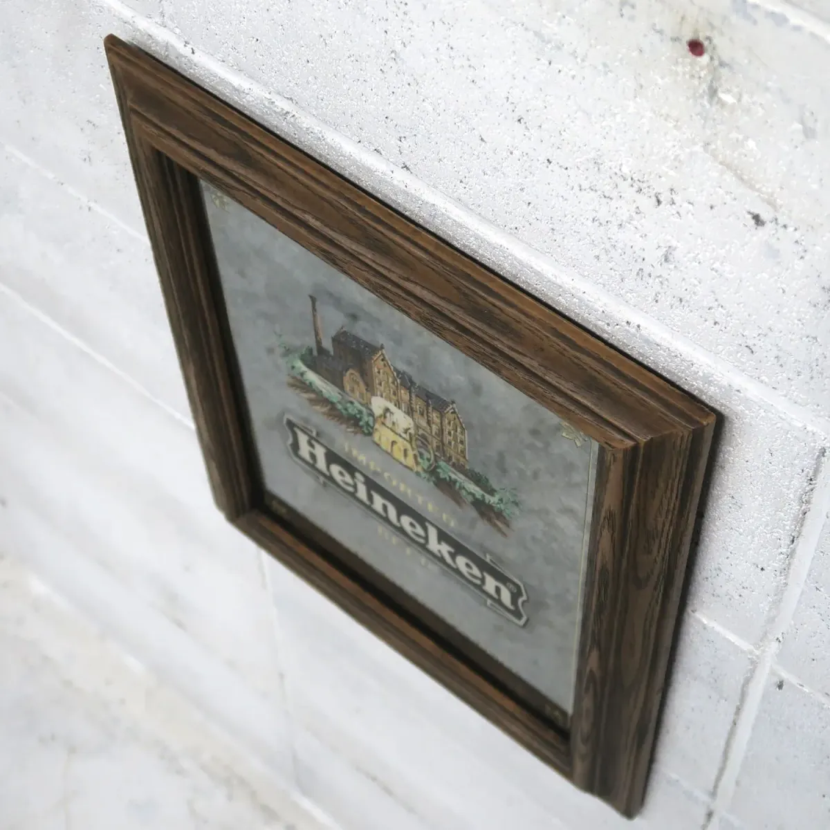 Heineken ビンテージ パブミラー