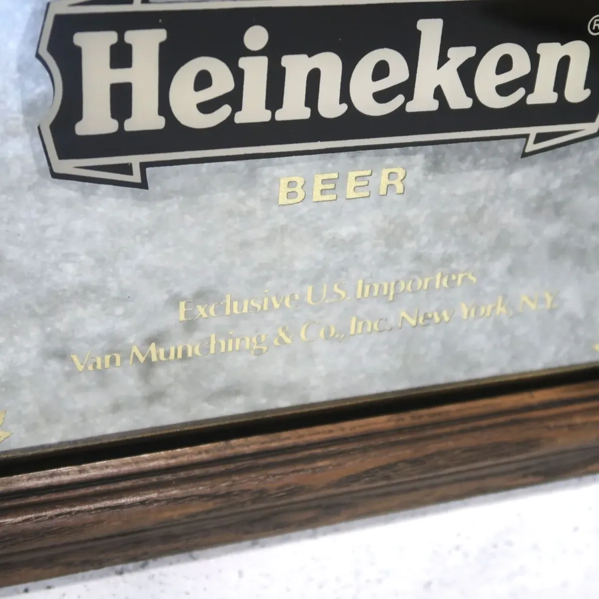 Heineken ビンテージ パブミラー