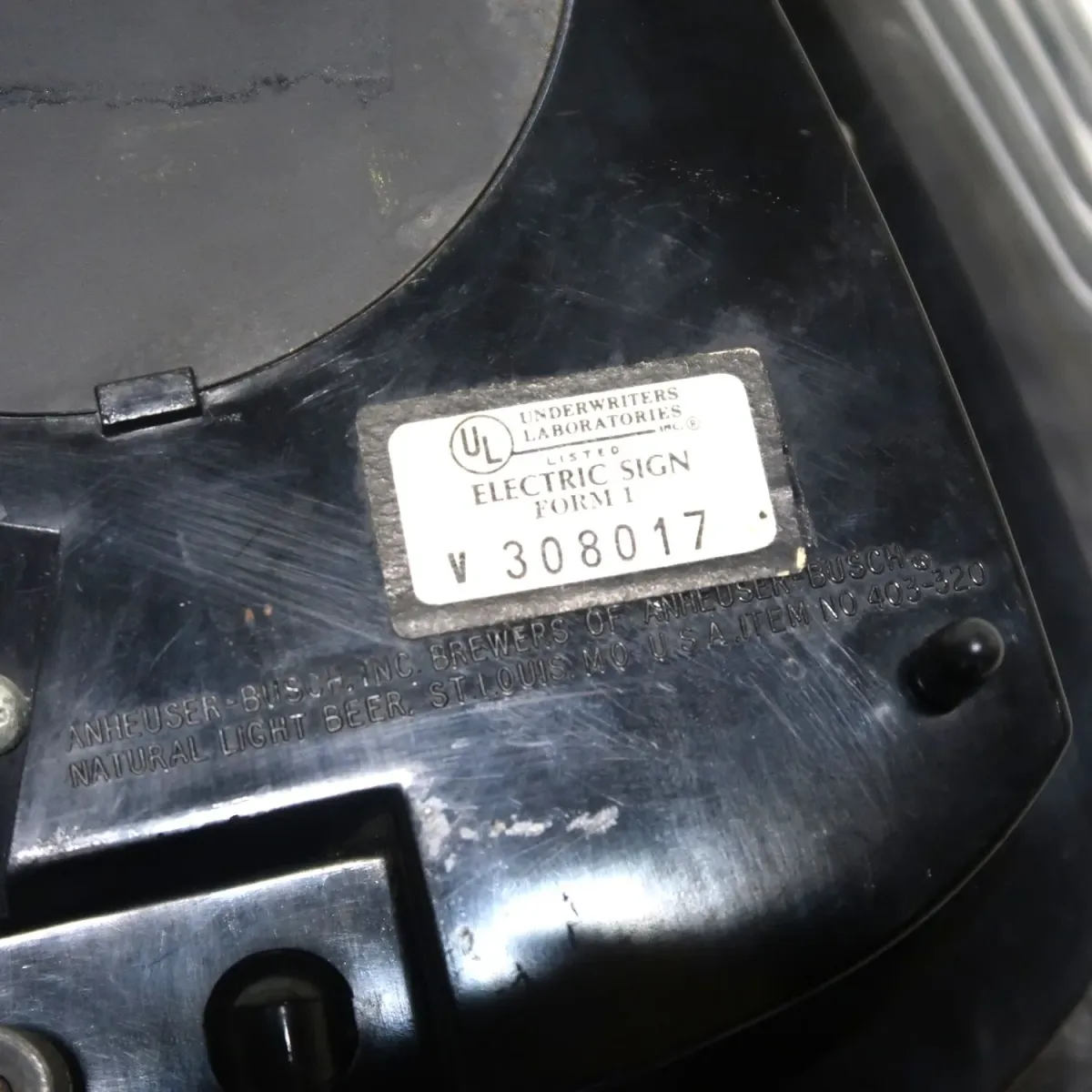 Natural Light ビンテージ ライトサイン