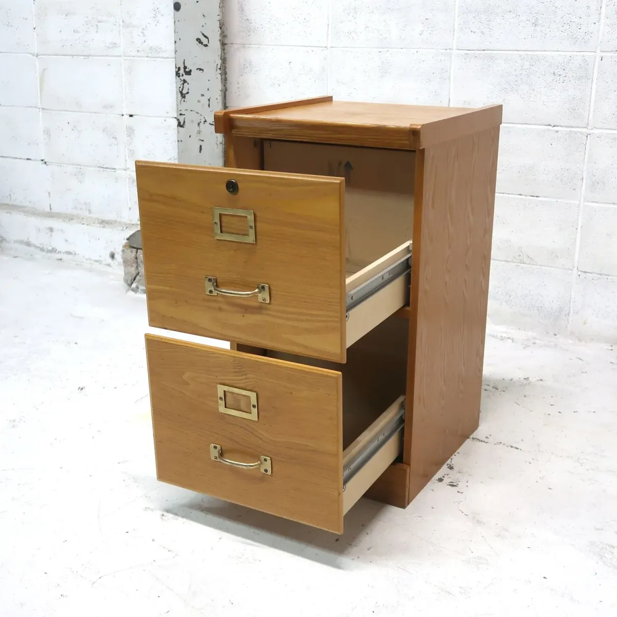 ビンテージ ウッドファイルキャビネット