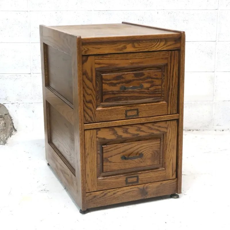 ビンテージ ウッド ファイルキャビネット