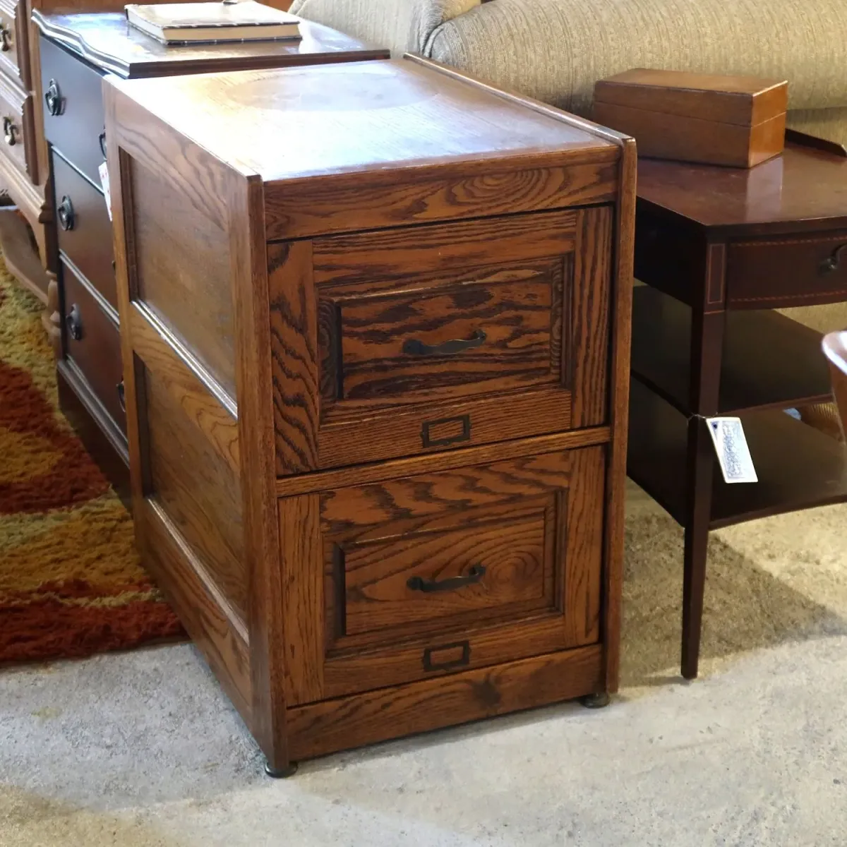 ビンテージ ウッド ファイルキャビネット