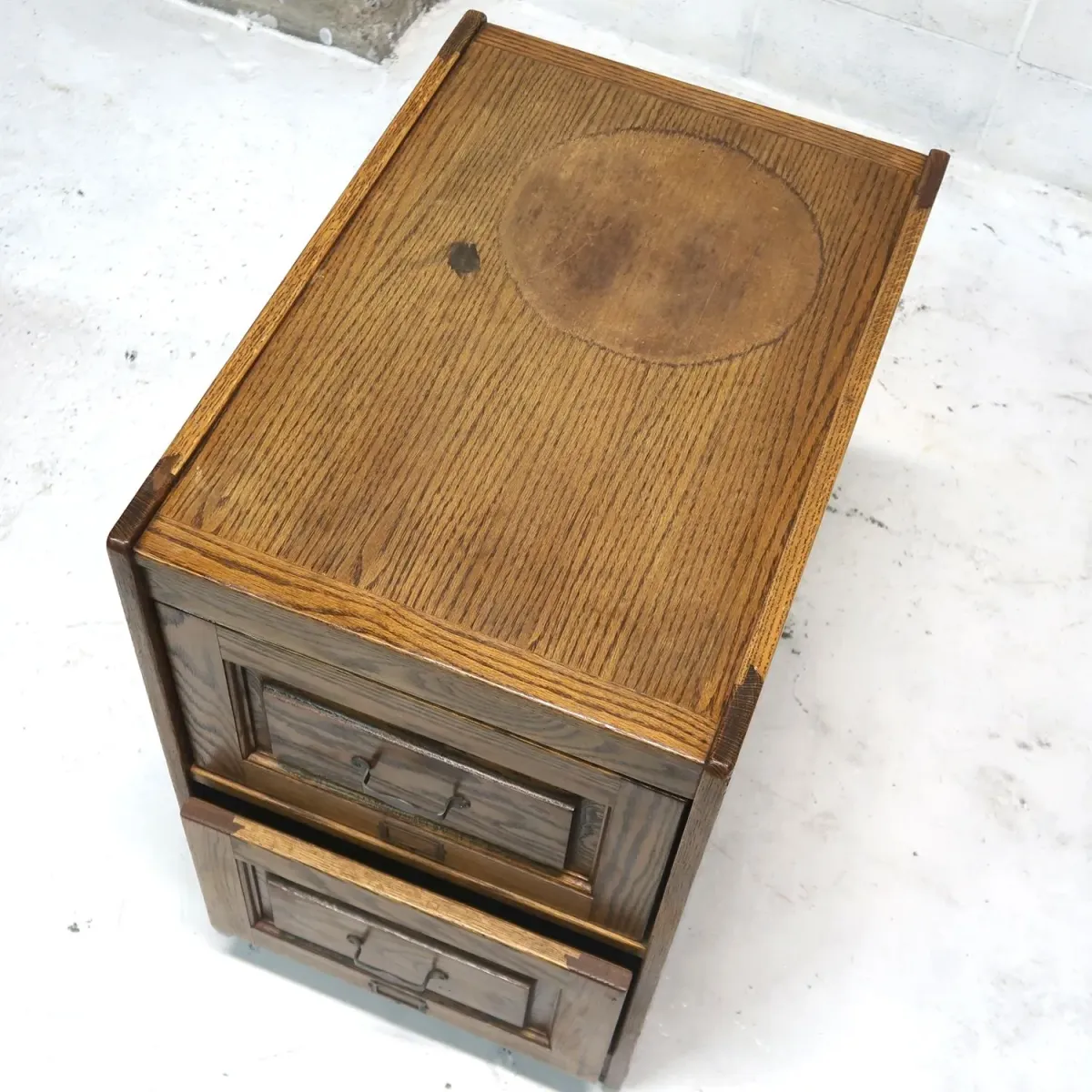 ビンテージ ウッド ファイルキャビネット