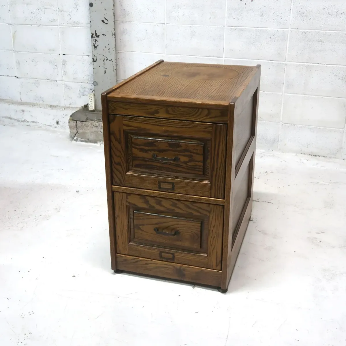 ビンテージ ウッド ファイルキャビネット