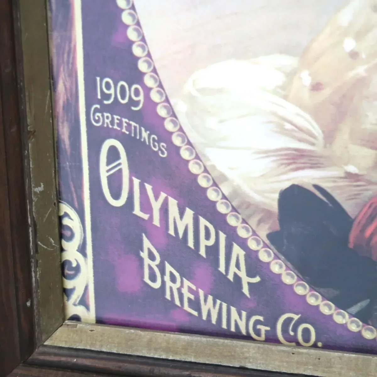 OLYMPIA BEER ビンテージ パブミラー