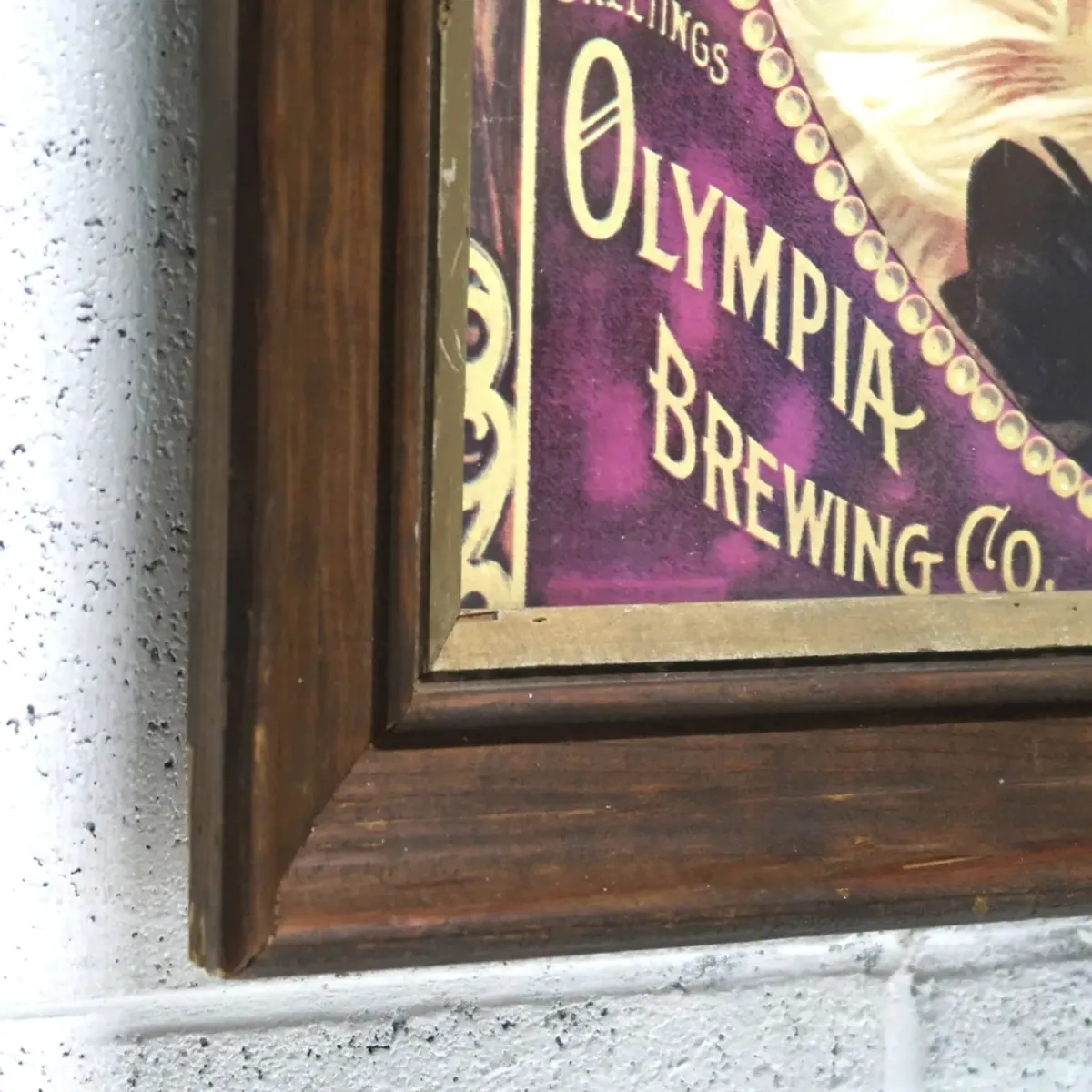 OLYMPIA BEER ビンテージ パブミラー