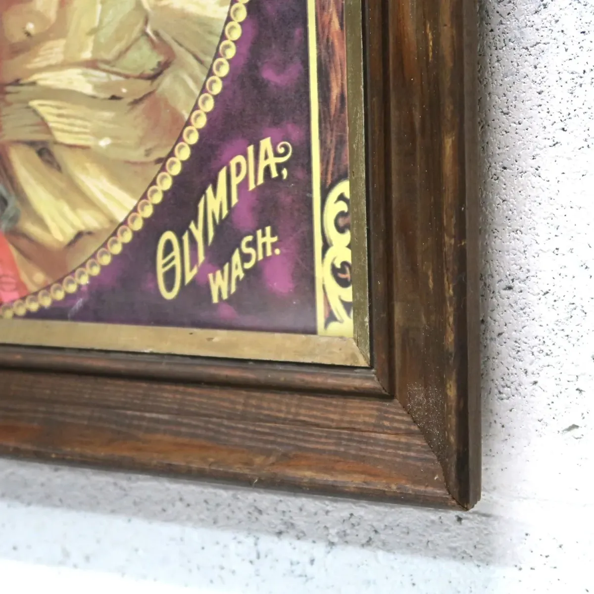 OLYMPIA BEER ビンテージ パブミラー