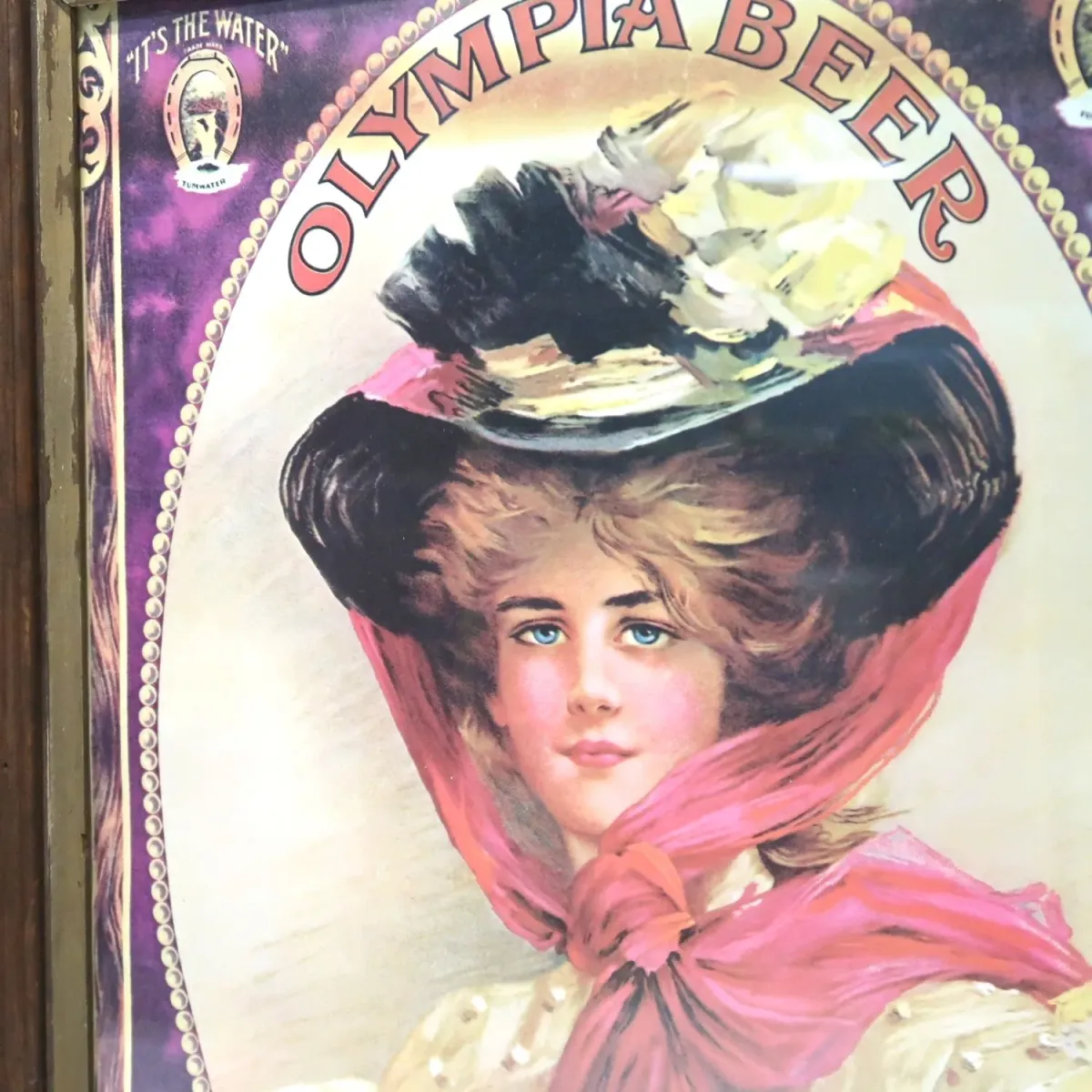 OLYMPIA BEER ビンテージ パブミラー