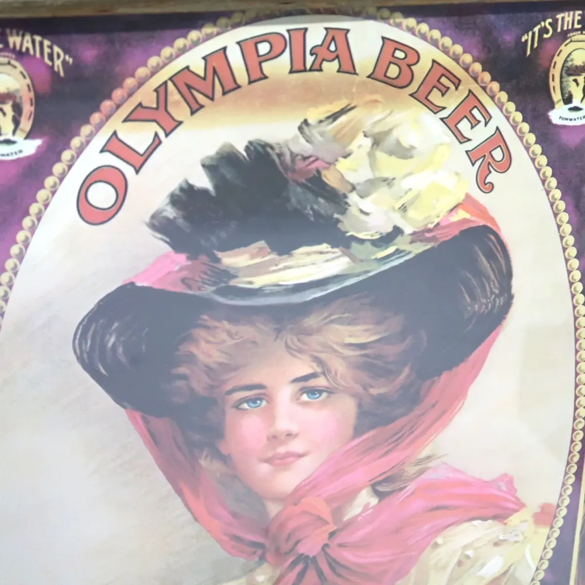 OLYMPIA BEER ビンテージ パブミラー