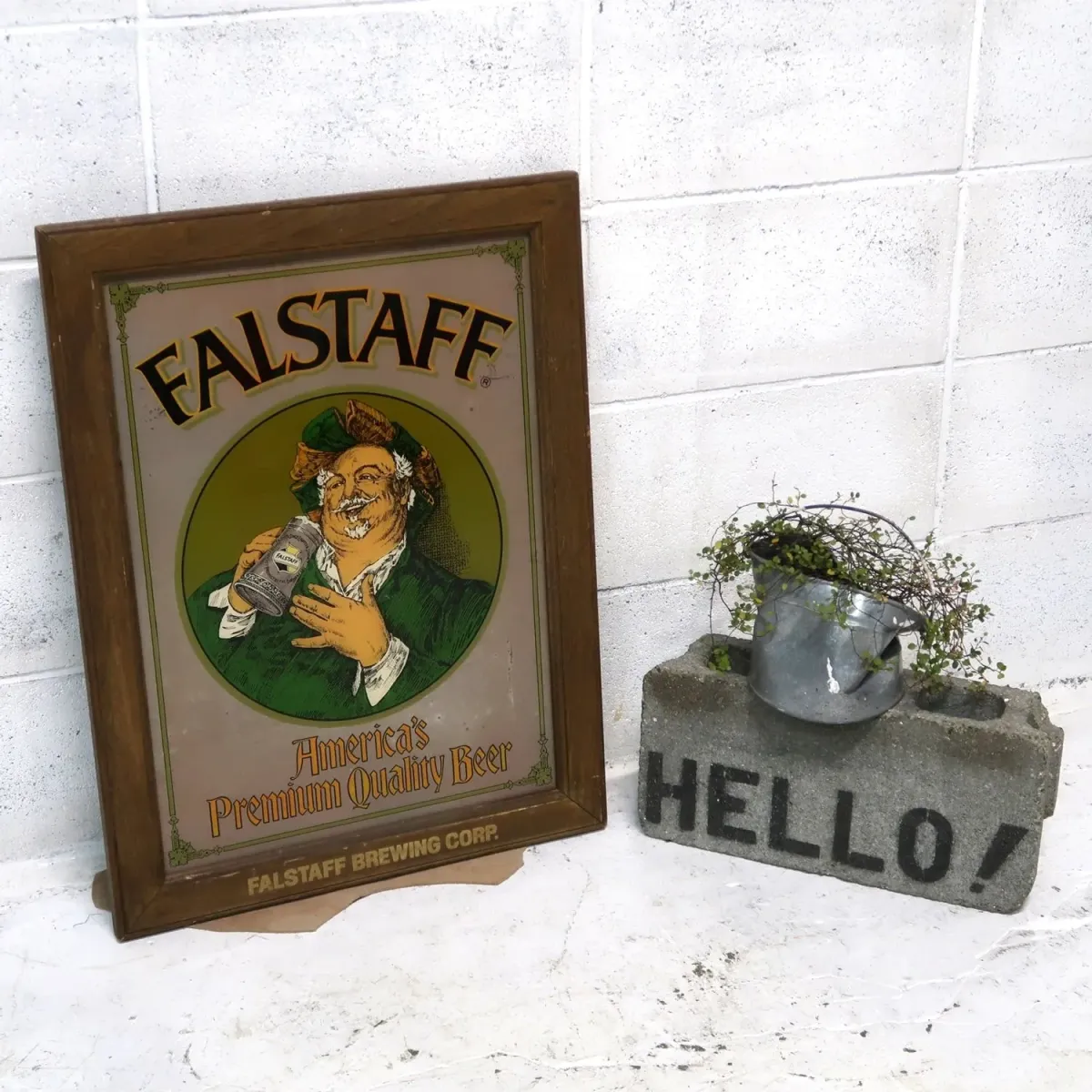FALSTAFF ビンテージ パブミラー