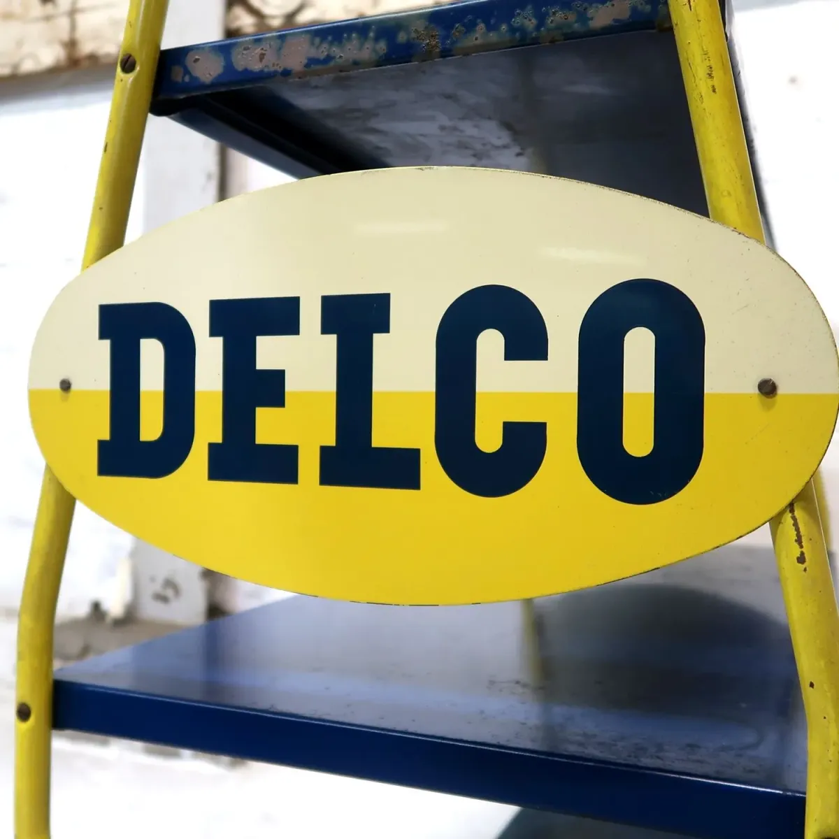 DELCO ビンテージ メタルシェルフ