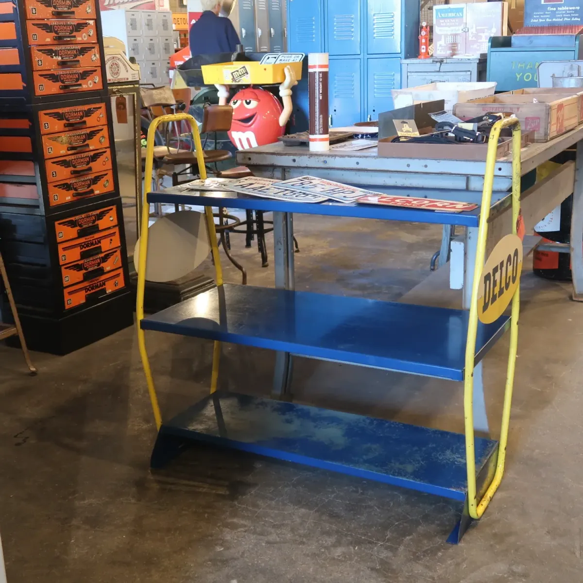 DELCO ビンテージ メタルシェルフ