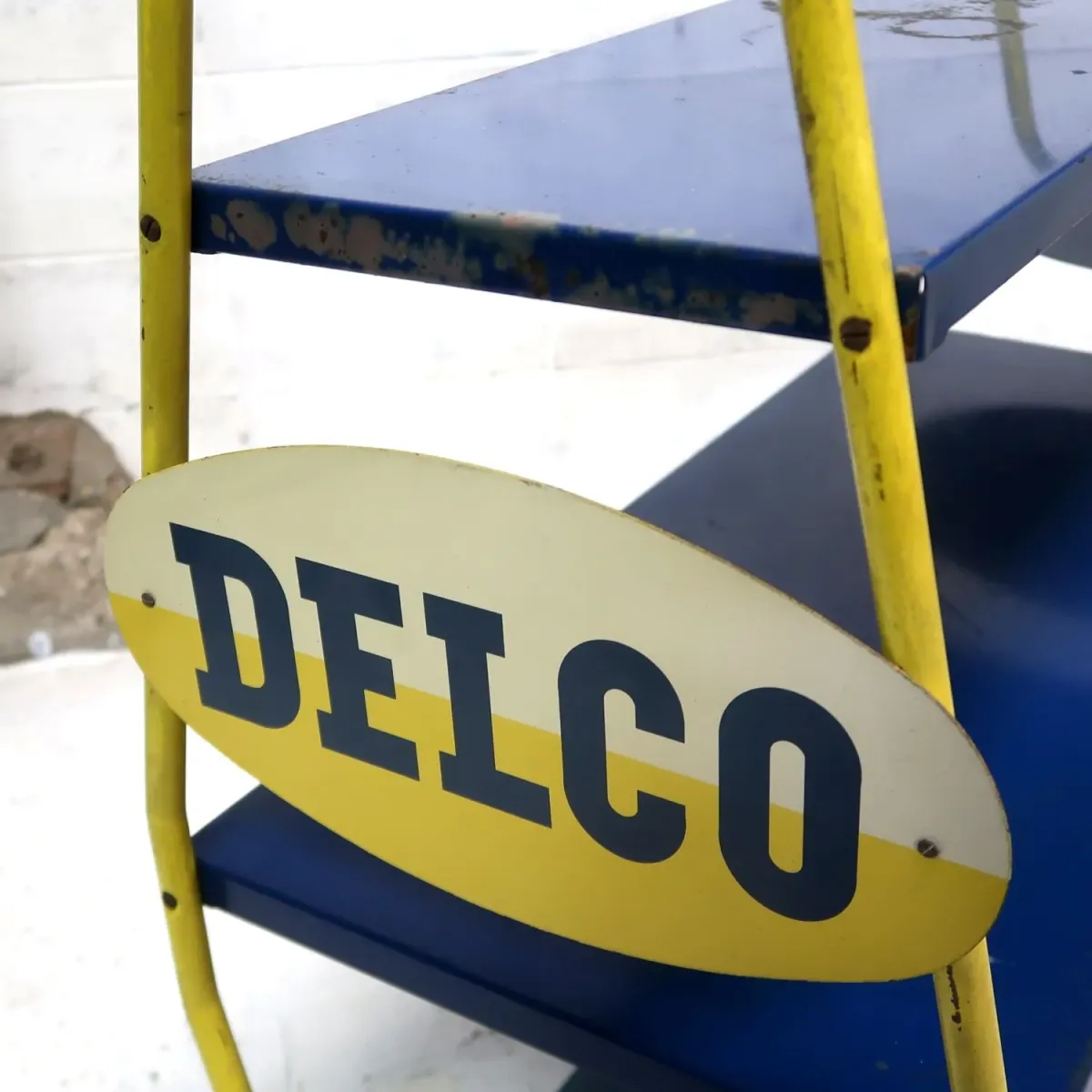 DELCO ビンテージ メタルシェルフ