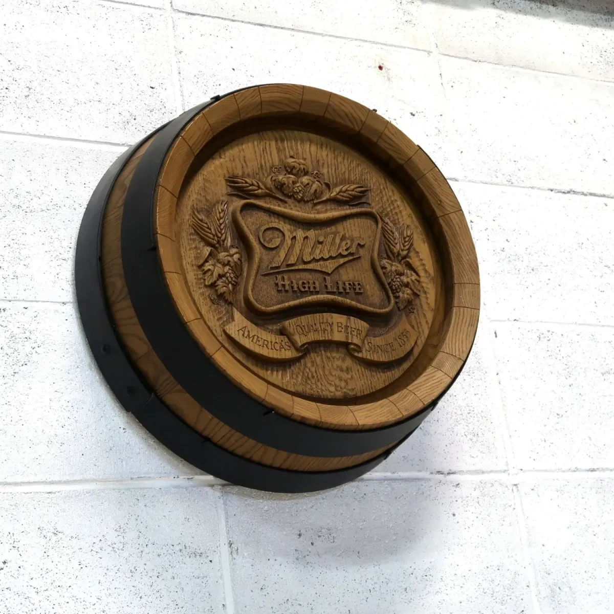 Miller HIGH LIFE ビンテージ 立体バレルサイン