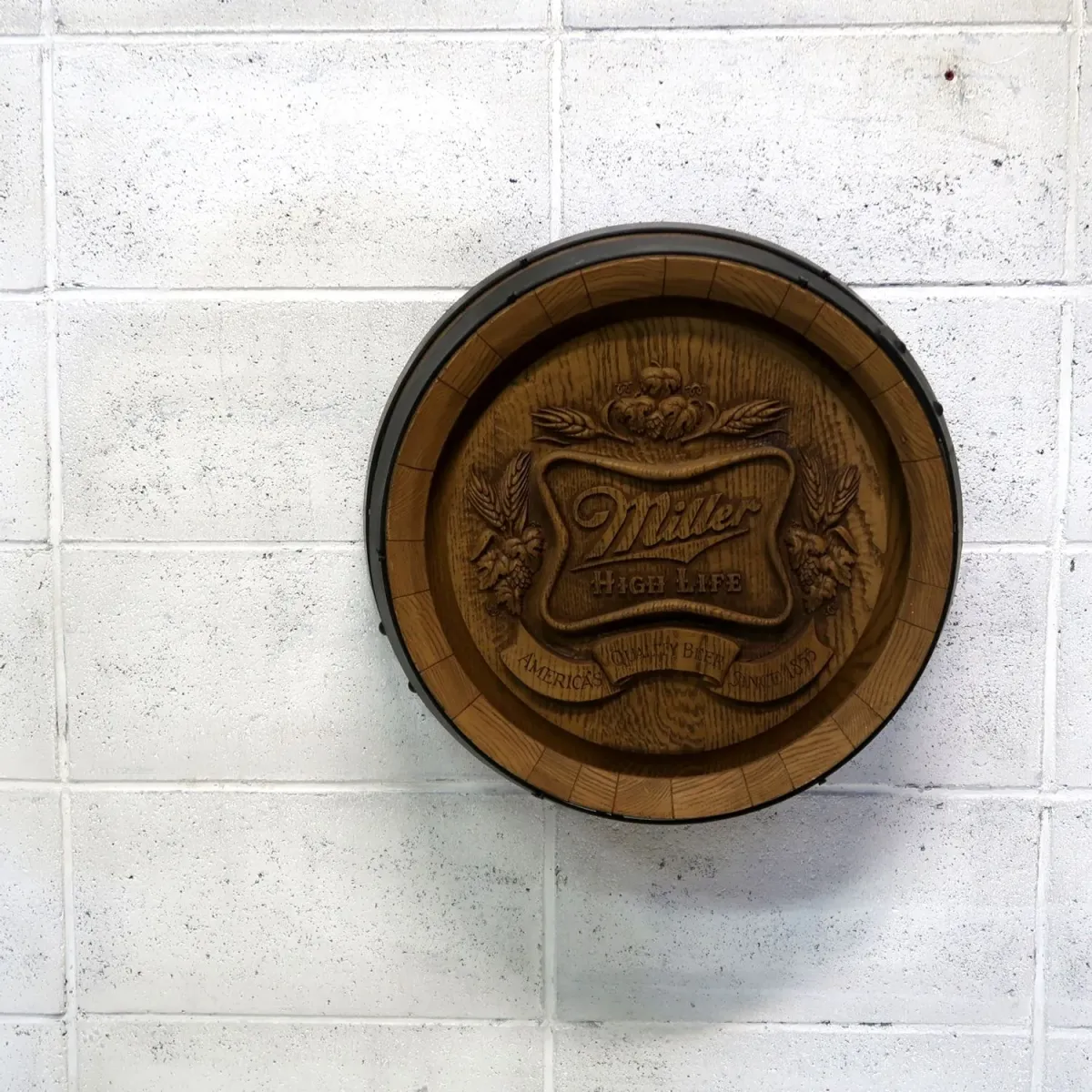 Miller HIGH LIFE ビンテージ 立体バレルサイン