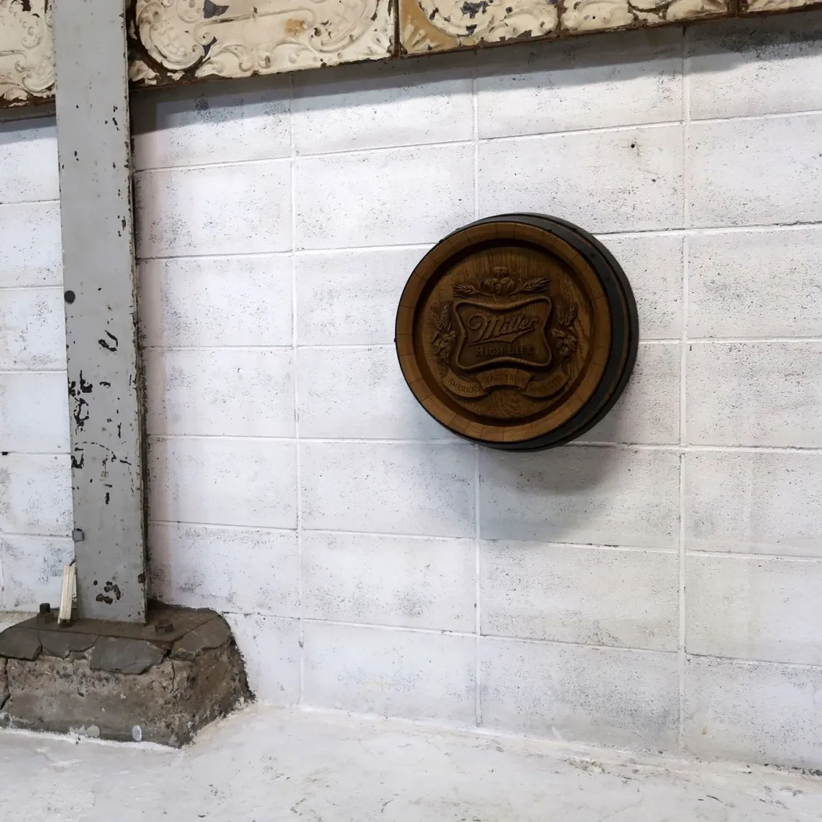 Miller HIGH LIFE ビンテージ 立体バレルサイン