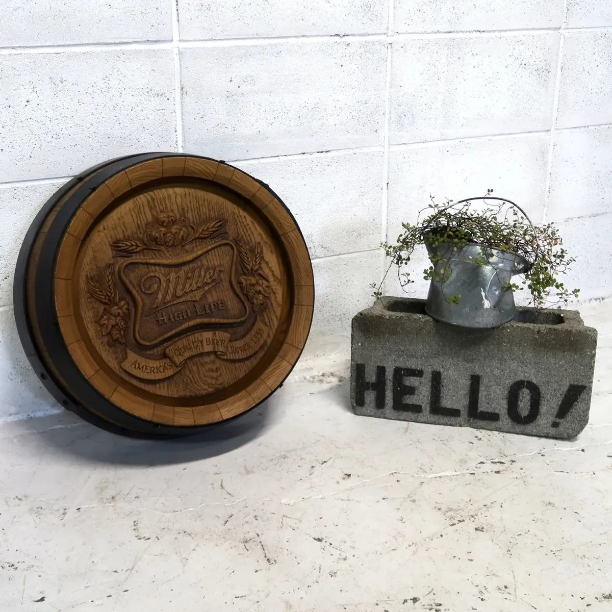 Miller HIGH LIFE ビンテージ 立体バレルサイン