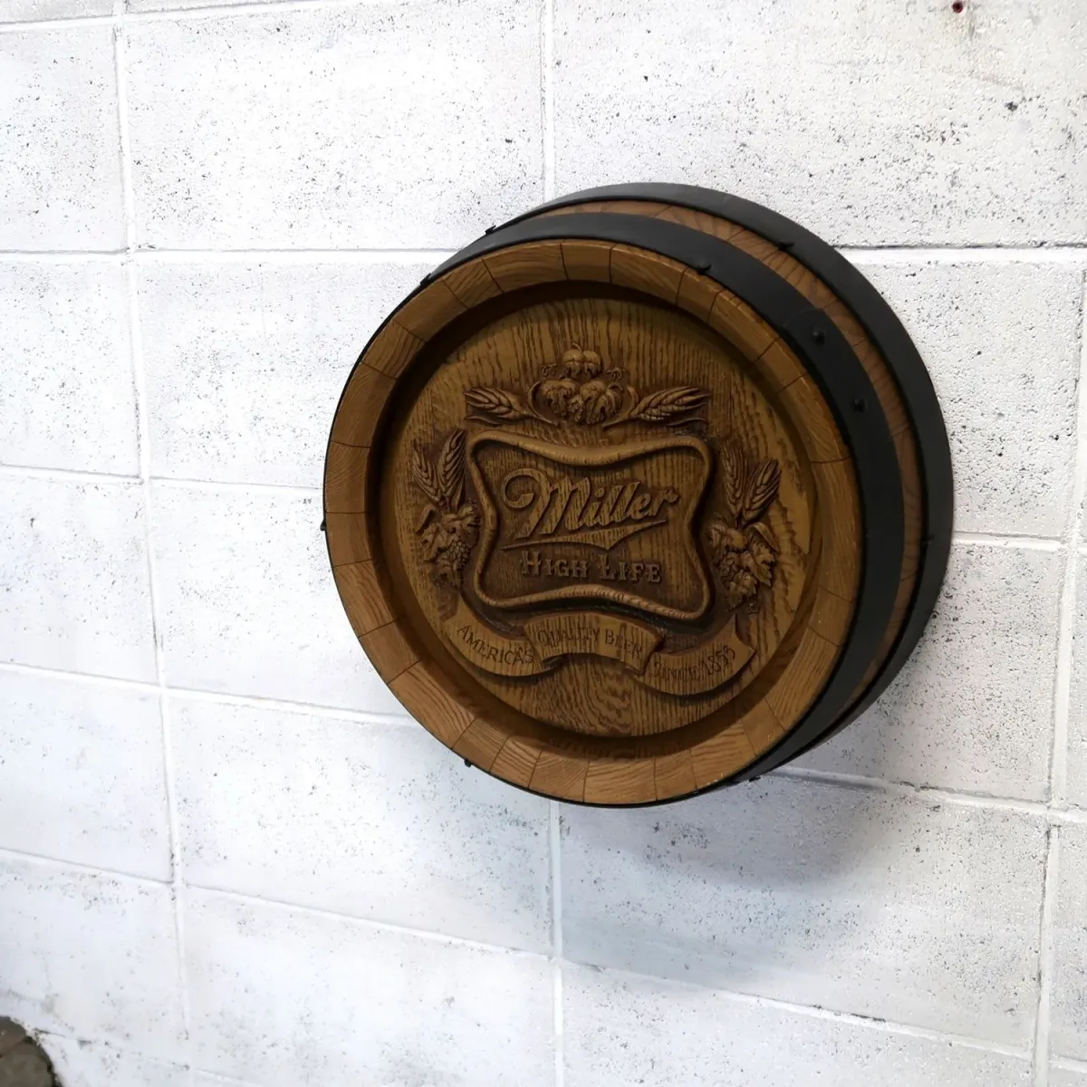 Miller HIGH LIFE ビンテージ 立体バレルサイン