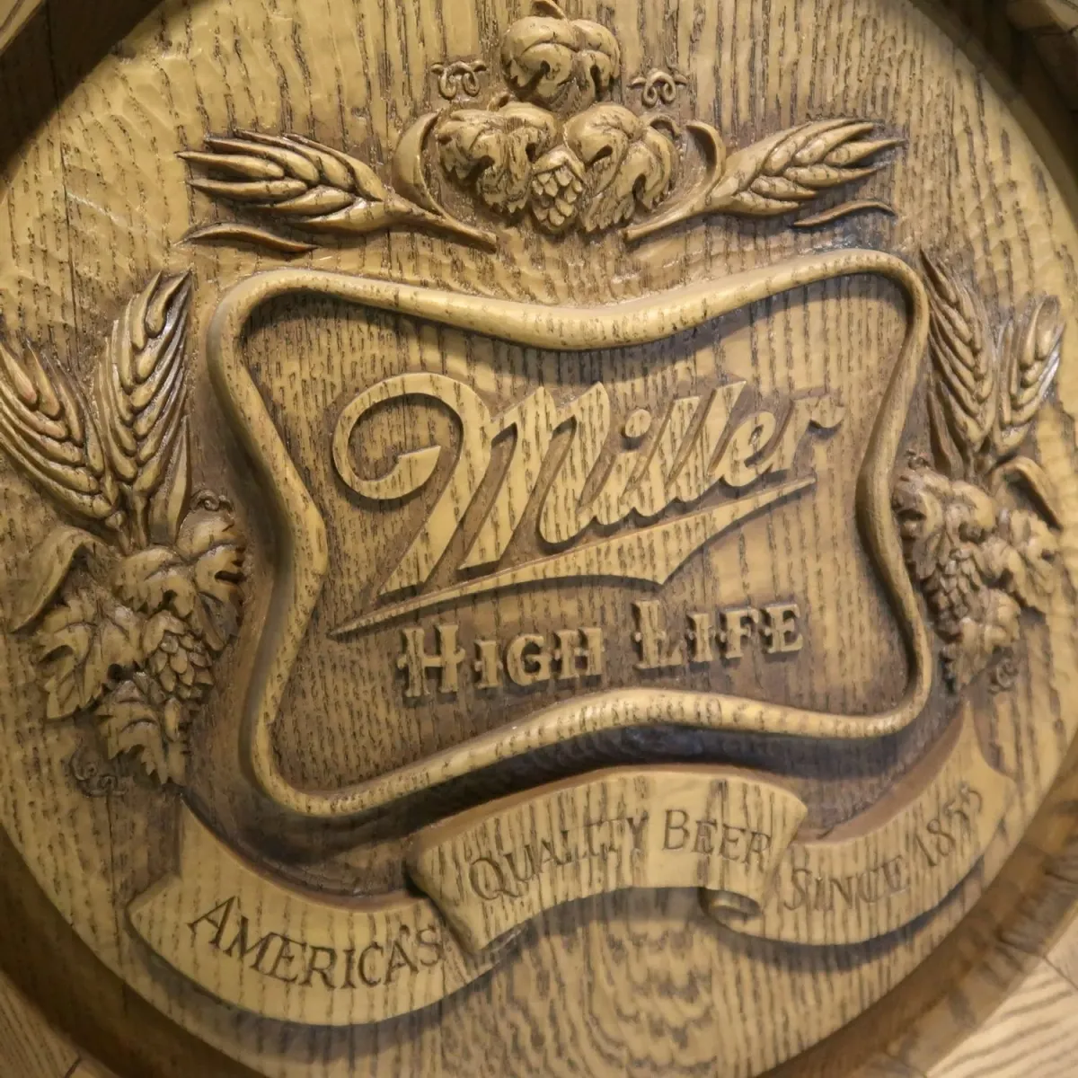 Miller HIGH LIFE ビンテージ 立体バレルサイン