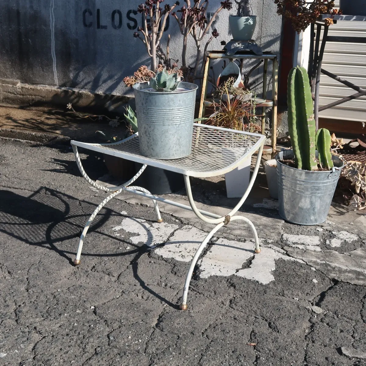 50's ビンテージ アイアン×メタルスツール