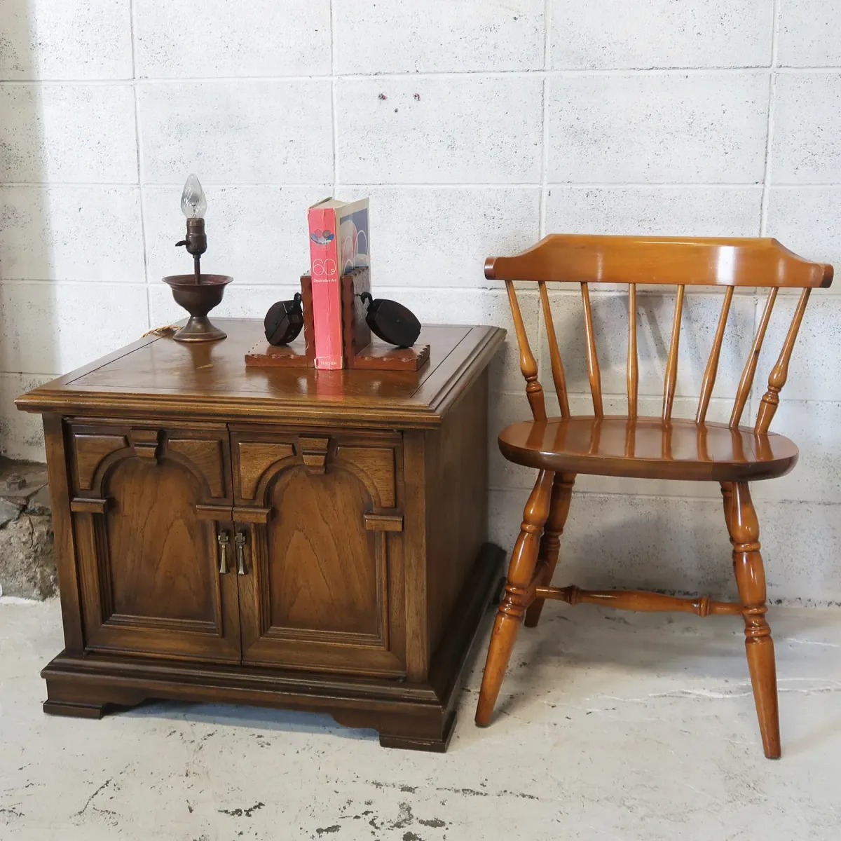 ビンテージ ウッドキャビネット