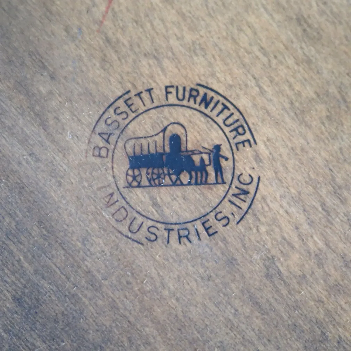 BASSETT FURNITURE アンティーク ラウンドサイドテーブル