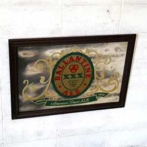 BALLANTINE ALE ビンテージ 大型パブミラー