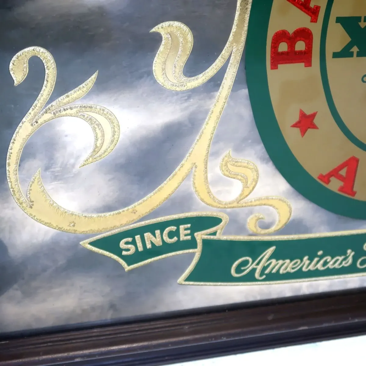 BALLANTINE ALE ビンテージ 大型パブミラー