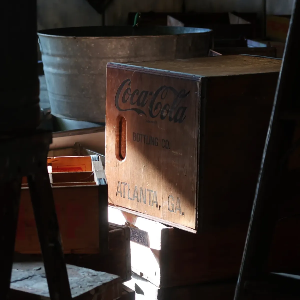 コカコーラ ビンテージ ウッドボックス