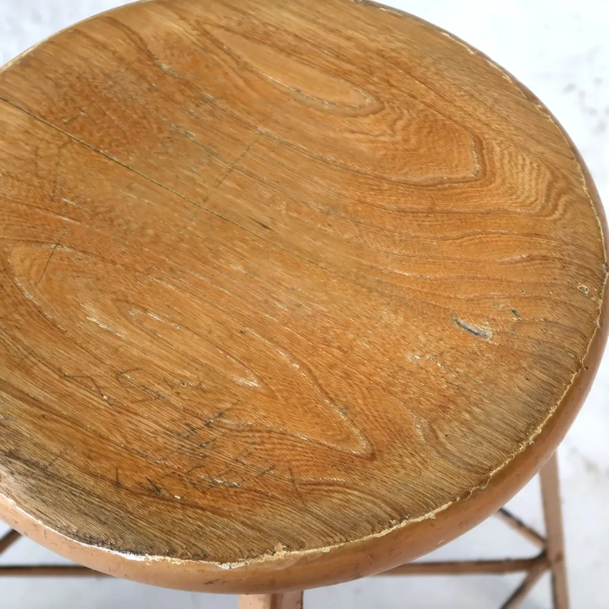 ビンテージ ウッド×アイアン スツール