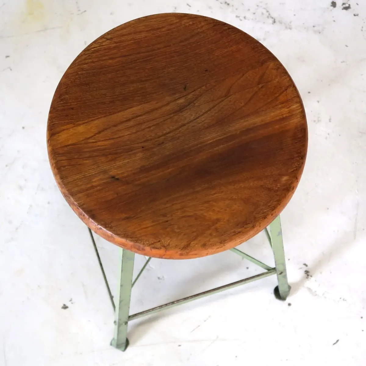 ビンテージ ウッド×アイアン スツール